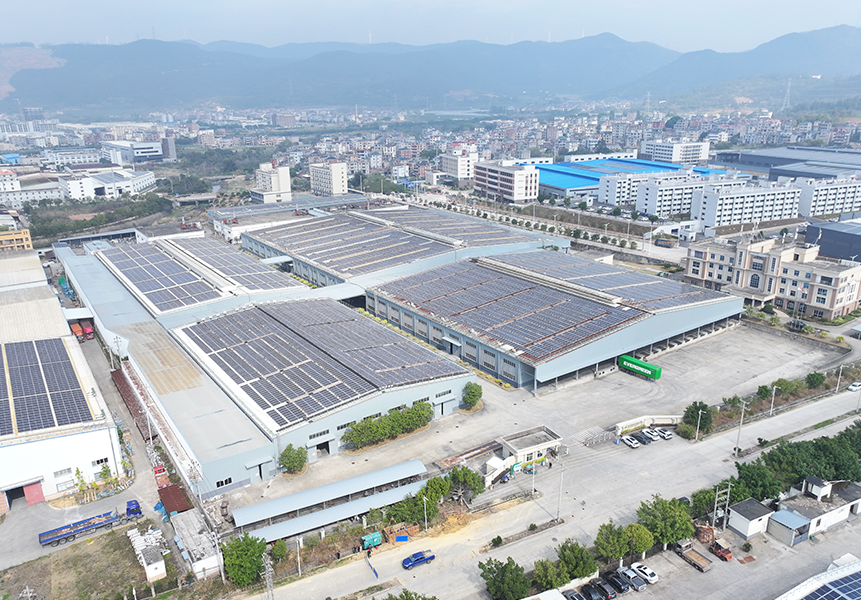 Factory in China aerial view