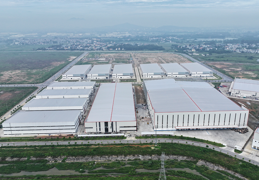 Vietnam factory aerial view