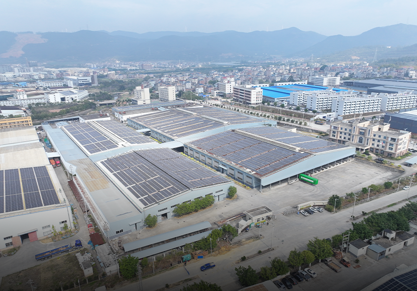 Factory aerial view